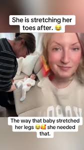 Baby Keeps Digging Toes into Her Legs