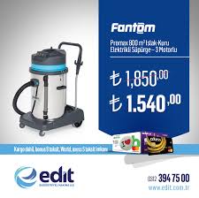 fantom promax 800 m3 islak kuru celik govdeli profesyonel supurge endustriyel kursun okul
