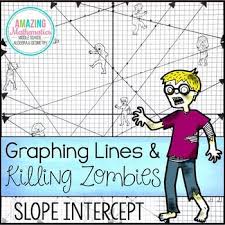 Graphing lines and killing zombies worksheet answers : 7 Algebra Activities Ideas Secondary Math Algebra Math Resources