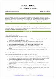 child care director resume samples qwikresume