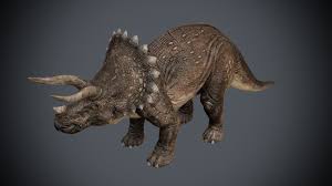 Triceratops Maya Rigging 3d Model In 2020 3d Model Dinosaur Lion Sculpture