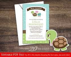 Instant Download Turtle Baby Shower Invitations Editable Pdf Etsy Turtle Baby Shower Invitations Turtle Baby Shower Baby Shower Printables