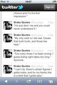 'she was a beautiful dreamer. Drake Quotes From Twitter Quotesgram