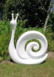 Give Your Garden A Contemporary Feel With This Unusual Snail Ornament Garden Art Sculptures Garden Art Garden Pottery