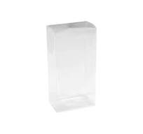 Clear PET Plastic Storage Boxes (8 Pack) 7.5"x3.75"x2.5" - Transparent Gift  Boxes, Empty Containers Packing Box for Party Favors Ideal for Cookies, ...