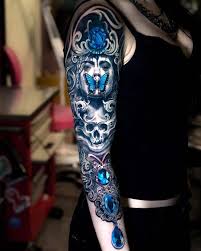 Jeweled Butterfly By Julienthibers At Clockwork Needle Tattoo In Epinal France Best Sleeve Tattoos Tattoos Tattoo Sleeve Designs