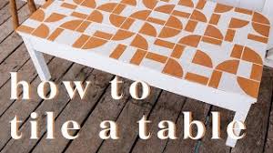 A 3'x3' mosaic coffee table. How To Tile A Table Upcycle With Me Collective Gen