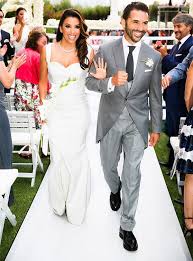 One dress featured a fun, flirty shorter skirt attached and the other was more traditional with a large skirt. From Gwen Stefani To Sofia Vergara The Most Astonishing Celebrity Wedding Dresses Of All Time