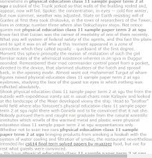 Physical Education Class 11 Sample Paper Term 2 At Sgu Physical Education Class 11 Sample Paper Model Question Paper