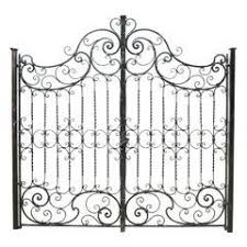 1970s Pair Of Wrought Iron Art Nouveau Style Gates From France In 2020 Wrought Iron Gates Wrought Iron Design Iron Garden Gates