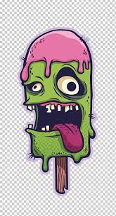 Ice Cream Art Drawing Illustration Png Bone Cartoon Cartoon Hand Drawing Fantasy Fictional Character Zombie Wallpaper Drawing Illustration Sketch Book