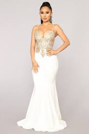 White Dress Fashion Nova Cream Prom Dresses Fashion Nova White Dress Embellished Dress