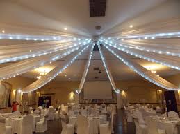 Strip Ceiling Draping With Fairy Lights At Midrand Conference Centre Ceiling Draping Event Decor Fairy Lights