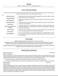 * my client is a reputable corporate finance boutique firm. Looking For A New Job In The Financial Sector As A Junior Financial Analyst Resumes