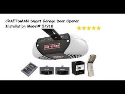 Craftsman Smart Garage Door Opener Installation Model 57918 Youtube Smart Garage Door Opener Garage Door Opener Installation Garage Doors