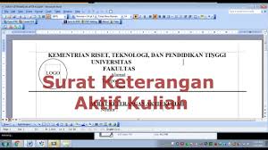 Check spelling or type a new query. Contoh Surat Keterangan Aktif Kuliah Youtube