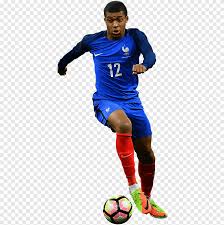 The image is png format and has been processed into transparent background by ps tool. Soccer Player About To Kick Ball Kylian Mbappe France National Football Team 2018 World Cup France National Football Team Mbappe Blue France Png Pngegg