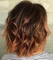 cheveux bruns et meches rousses frisuren haarschnitte coole frisuren haarschnitt