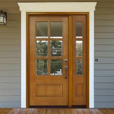 Steves Sons 54 In X 80 In Craftsman Savannah 6 Lite Lhis Autumn Wheat Mahogany Wood Prehung Front In 2020 Craftsman Front Doors Wooden Front Doors House Front Door