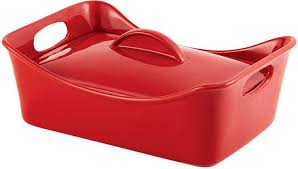 3 Qt Rectangle Casserole Baking Dish Stoneware Glazed Interior Rachael Ray Baked Dishes Lasagna Casserole