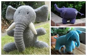 Check spelling or type a new query. 7 Knit Elephant Toy Free Knitting Patterns Knitting Pattern