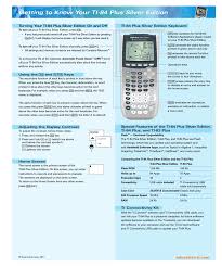 Texas Instruments Ti 84 Users Manual Manualzz Com