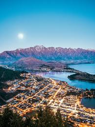 Beautiful Queenstown Evening Vertical Framed Art Print By Peter Yan Yantastic Vector Black Mediu Queenstown Most Beautiful Places New Zealand Travel Guide