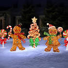 The 4' Twinkling Gingerbread Man