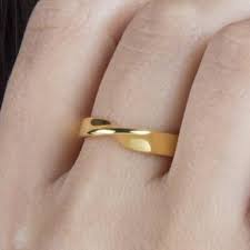 Mobius Ring 4 5mm Wedding Band Mobius Ring Costume Jewelry Rings Gold Rings