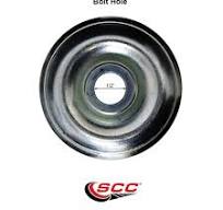 Polyurethane Swivel Bolt Hole Caster w/3.5" x 1.25" Black Wheel - 300 lbs  Capacity/Caster - Service Caster Brand