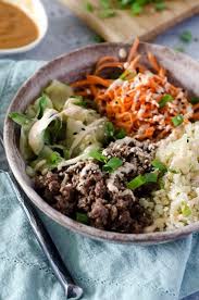 Ground Beef Bulgogi Bowls With Spicy Aioli Recipe Bulgogi Beef Bulgogi Ground Beef