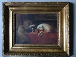 Cavalier king charles spaniel king charles dog king spaniel dog paintings dog portraits dog art cute dogs puppies spaniels. Antique Oil Painting Of King Charles Spaniels C 1890 420567 Sellingantiques Co Uk