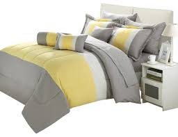 See more ideas about yellow comforter, yellow bedding, yellow bedroom. Serenity Yellow Grey King 10 Piece Comforter Bed In A Bag Set Contemporary Comforters And Comforter Sets By Closeoutlinen Houzz