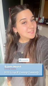 Introducing Sam Nott, one of the resident members of the Health and Human  Sciences Living and Learning Community here