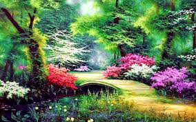 Vinyl,light weight, easy to storage and carry. Enchanted Garden Wallpapers Top Free Enchanted Garden Backgrounds Wallpaperaccess