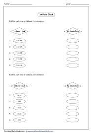 clock worksheets and charts