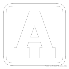 Print the full set of letters from a to z below. Printable Block Letter Stencils Free Printable Stencils Com Free Stencils Printables Letter Stencils To Print Alphabet Stencils