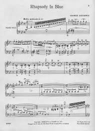 George Gershwin S Rhapsody In Blue Jazz Songs Blues Piano Piano Music