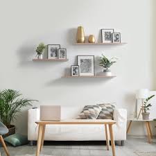 Picture shelves are the perfect marriage of beauty and function. Slim Floating Shelves 2 Pack Light Oak 5 Thick 3 Sizes Availabl Delta Cycle