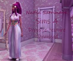 Nadia Satrinava Sims 4 Dress Re Texture Sims 4 Sims Sims 4 Characters