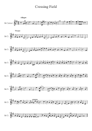 Crossing Field Sword Art Online Saxophone Sheet Music Clarinet Music Violin Sheet Music