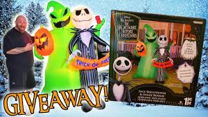 The nightmare before christmas peel and stick 21 piece wall decal set. Inflatable The Nightmare Before Christmas Halloween Jack Skellington Oogie Boogie Youtube