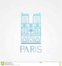 Notre Dame De Paris Cathedral, Francia Dé El Ejemplo Del Vector Del  Bosquejo Del Dibujo De La Señal Del Viaje Del Francés Ilustración del  Vector - Ilustración de aislado, famoso: 72437904