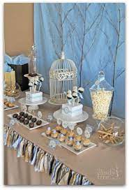 The color scheme tone the spring colors down with twigs, bird's nests and trees with fresh, green leaves. Cute Bird Themed Baby Shower Adorable Fabric Scrap Table Liner Bird Baby Shower Baby Shower Vintage Baby Shower Desserts Boy