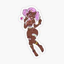 One of the most powerful anime girls with black hair for sure, both metaphorically and literally. African American Anime Stickers Redbubble