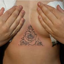 Rose Sternum Tattoo Intersting Never Seen Anything Like This Before Sternum Tattoo Triangle Tattoos Tattoos