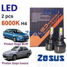 Anggaran harga proton saga flx cvt standard bermula pada rm41,998 dengan beberapa pilihan mengikut selera pembeli. 2 Pcs X Led Zesus Lampu White Headlamp Bulb 6000k H4 12v Proton Saga Iswara And Proton Saga Blm Auto Accessories On Carousell