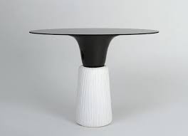 console blanche ceramique aluminium i sicart e levet stenne table furniture furniture dining table elegant furniture