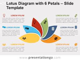 Free powerpoint templates download takes just a few seconds and does not cause difficulties. Lotus Diagram With 6 Petals For Powerpoint And Google Slides
