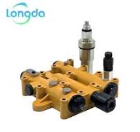 Low Cost XGMA LIUGONG SDLG Hydraulic Pilot Control Valve Cast Iron Wheel Loader Parts 1 Year Warranty